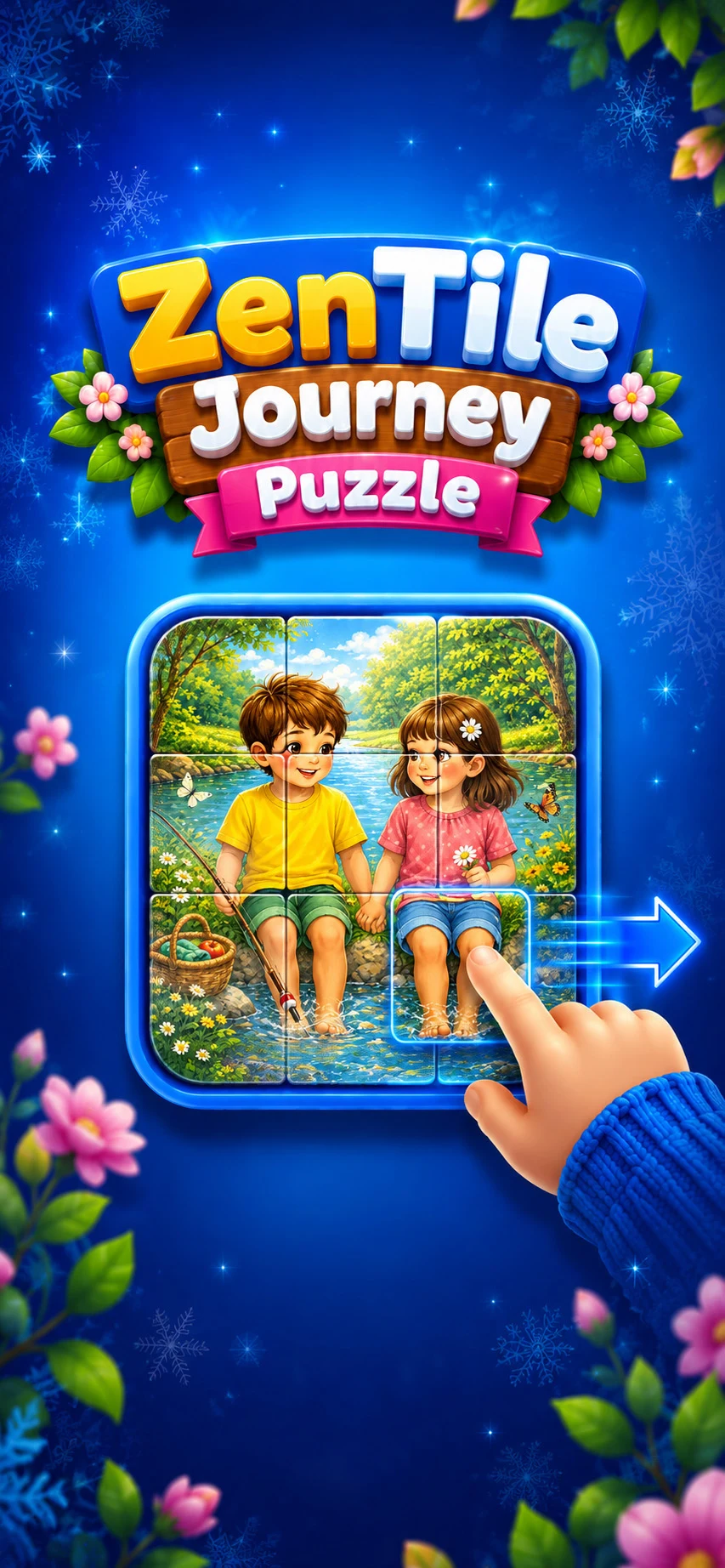 Zen Tile Journey: Picture Grid screenshot
