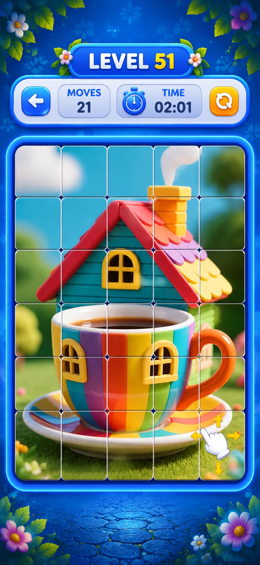 Zen Tile Journey: Picture Grid screenshot